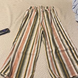 Beautees striped . Girls pants